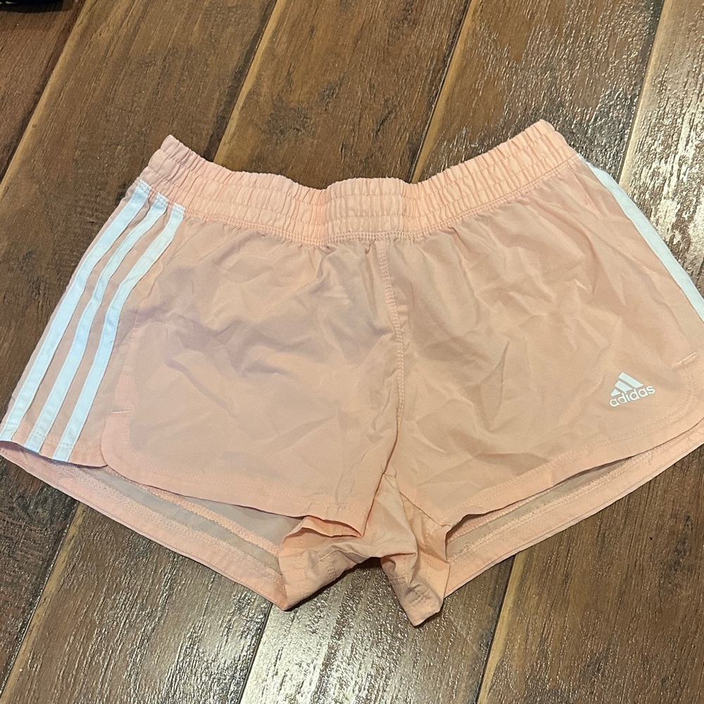 Adidas Women's Light Pink Athletic Shorts